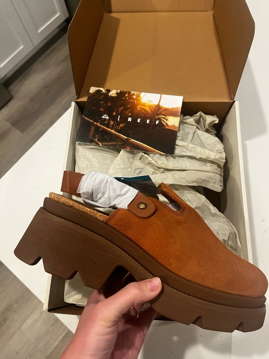 Reef Shoes - Reef Vista Luxe Solene Slingback Clog in Brown